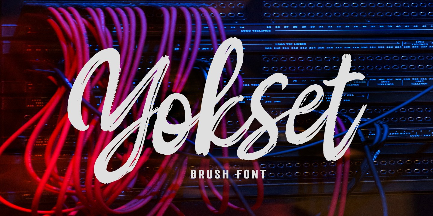 Beispiel einer Yokset-Schriftart